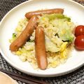 yano_1994's cooksnap of when they made 豊潤ウインナーのレタスチャーハン.