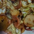 tolatte's cooksnap of when they made ☆じゃがいもとソーセージのポン酢炒め☆.