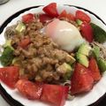 TGMARU's cooksnap of when they made アボカド・トマト・納豆の冷たいそば.