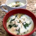 saki1010's cooksnap of when they made チンゲンサイと豆腐のクリーミースープ.