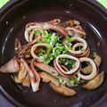 とみぃ11's cooksnap of when they made ねぎだく☆いかのバタポンわた炒め.