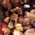 Mieまま's cooksnap of when they made 揚げナスと鶏モモの油淋鶏風.