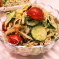 えリﾋﾟｮﾝ★'s cooksnap of when they made 胡麻たっぷり❤豆苗と春雨のサラダ.