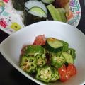ｽｶｲﾌｨｯｼｭ☆'s cooksnap of when they made オクラのめんつゆ和え.