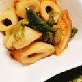 hapiyumi's cooksnap of when they made ちくわとレタスで簡単☆オイスター炒め☆.