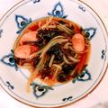 ナピト's cooksnap of when they made サッポロ一番しょうゆ味☆もやしワカメ丼.