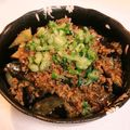 Bluria's cooksnap of when they made スタミナキムチ麻婆なす.