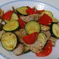 よなこ's cooksnap of when they made ズッキーニと豚肉のソテー.
