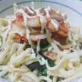 takamayun's cooksnap of when they made ズボラ主婦のランチ☆大葉とキムチかけご飯.