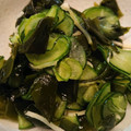 蜜茄子's cooksnap of when they made わかめときゅうりとしょうがの酢の物.