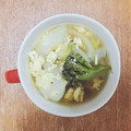 クック9B233N☆'s cooksnap of when they made 簡単♪新玉ねぎの卵とじスープ♪.