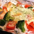 hanapippi's cooksnap of when they made チーズがとろける鮭のホイール焼き.