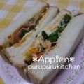 あっぷるん☆'s cooksnap of when they made 私的ヒット☆ポテトチップスサンドイッチ.