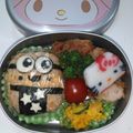 あっけしゃん♪'s cooksnap of when they made ミニオン風キャラ弁.