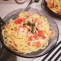 Kaikorokke's cooksnap of when they made トマトとエビとツナの冷製パスタ.