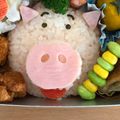 Elimo1538's cooksnap of when they made 簡単キャラ弁 トイストーリー☆ハム.