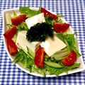 にきけん's cooksnap of when they made シャッキシャキの水菜と豆腐のサラダ♡.