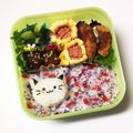 ポチとも♡'s cooksnap of when they made お弁当(キャラ弁)に☆ウインナーのお花♪.