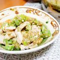 makichihua's cooksnap of when they made オクラと茹で鶏の茄子和え.