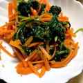 美結ママmukku☆'s cooksnap of when they made あっという間！ほうれん草と人参のナムル☆.