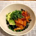ayahoo1025's cooksnap of when they made 簡単☆韓国風マグロとアボカドのづけ丼.