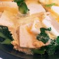 Chiru♥'s cooksnap of when they made 小松菜と豆腐の玉子とじ鍋.