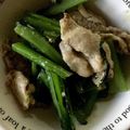 happiness21 's cooksnap of when they made 小松菜と豚肉の中華炒め.