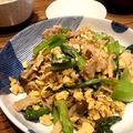 kanagohaan's cooksnap of when they made 豚肉・しめじ・小松菜のチャンプルー.