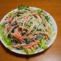55才のおじさん's cooksnap of when they made ごぼうと小松菜のサラダ.