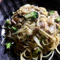 ミルウノ's cooksnap of when they made エノキでかさ増し♡鯖缶の和風きのこパスタ.
