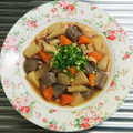 もぐ・ω・くま's cooksnap of when they made 簡単‼️鶏皮で野菜いっぱいモツ煮風.
