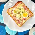 ふたごゆき's cooksnap of when they made ベーコンエッグトースト.