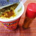 Wakka♪'s cooksnap of when they made カレー豚骨ラーメン★カップ麺.