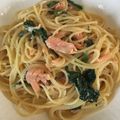 クックZU168P☆'s cooksnap of when they made サーモンとほうれん草のクリームパスタ.