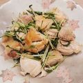 acchiあちこ's cooksnap of when they made 鶏肉と水菜のサッと炒め.