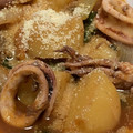 なななぁにつくろ♪'s cooksnap of when they made イカとじゃがいものトマト煮.