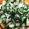 mayumayu0304's cooksnap of when they made きゅうりとザーサイのごま油和え.