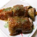 へろへろへ's cooksnap of when they made 簡単！家族好評★茄子&大葉のチーズ肉巻き.