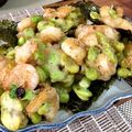 朔蔵Kitchen's cooksnap of when they made ホクホク♪【そら豆と海老のかき揚げ】.