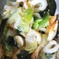 ぶのろん's cooksnap of when they made キャベツとワカメのごま酢和え.