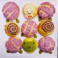 みゆ☆ちゃん's cooksnap of when they made メロンパンdeコッタ紫陽花ミニマフィン型.