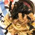 yama-yama's cooksnap of when they made 蒸し鶏と梅のさっぱり和風パスタ♪.