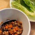 ちーたんずはうす's cooksnap of when they made 残り野菜でひき肉のレタス包み.