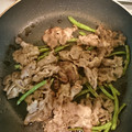 クック66JEF0☆'s cooksnap of when they made 豚こまと三度豆のガーリック炒め.