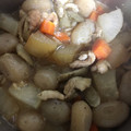 taninotoko's cooksnap of when they made 簡単節約★鶏皮の土手煮★.