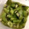 海天藍's cooksnap of when they made 酸っぱいキウイ救出！はちみつマリネ.