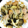 おしひと's cooksnap of when they made ウィンナーを入れた茄子としめじの炒め煮.