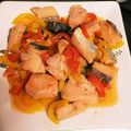 みゆしおんるい☆'s cooksnap of when they made 材料4つ★鮭とパプリカのカンタン酢炒め.