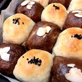 中村ベーカリー's cooksnap of when they made 市松模様？欲張り２色の～ちぎりパン♬♩♫.