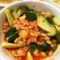 ユーロン's cooksnap of when they made たたききゅうりと納豆のピリ辛和え.
